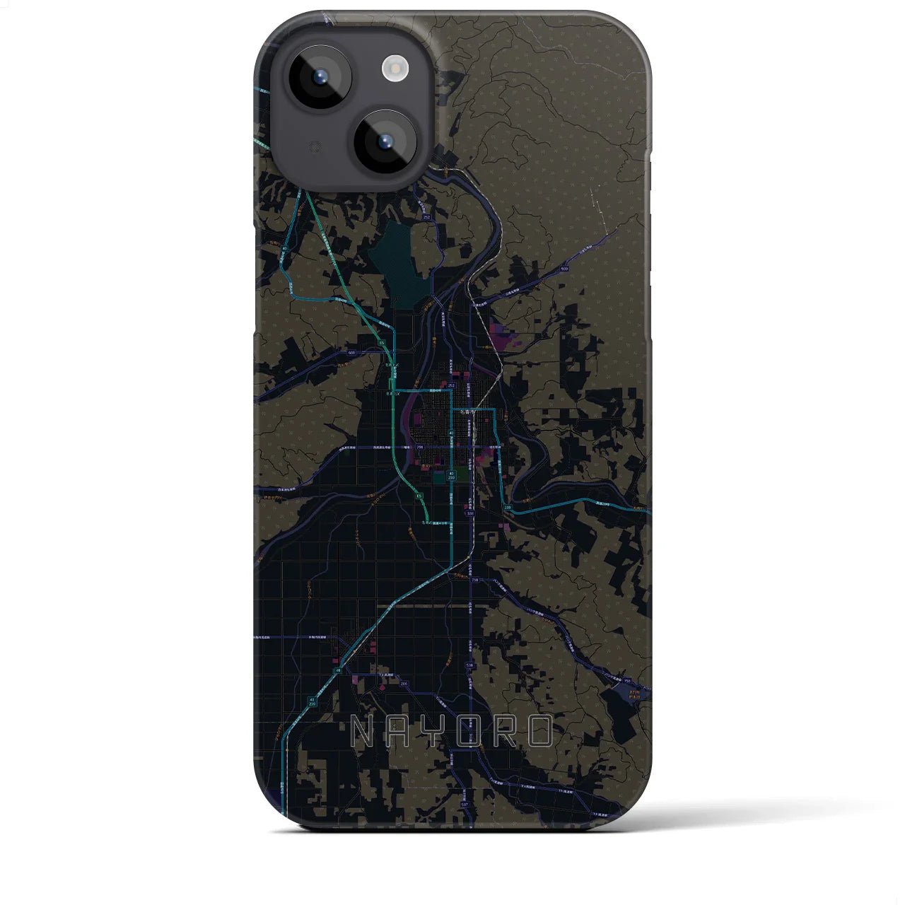 【名寄(北海道)】地図柄iPhoneケース(バックカバータイプ)