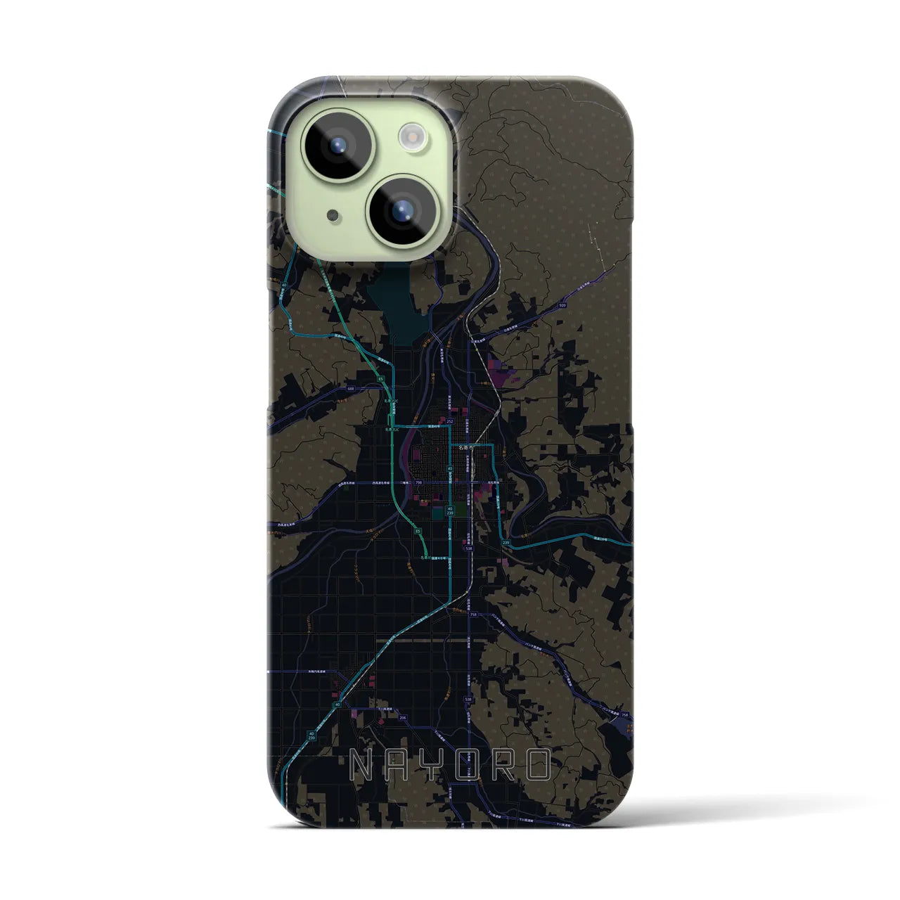 【名寄(北海道)】地図柄iPhoneケース(バックカバータイプ)