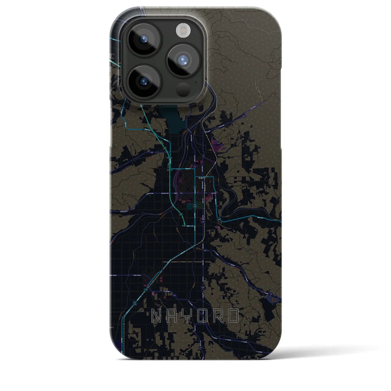 【名寄(北海道)】地図柄iPhoneケース(バックカバータイプ)