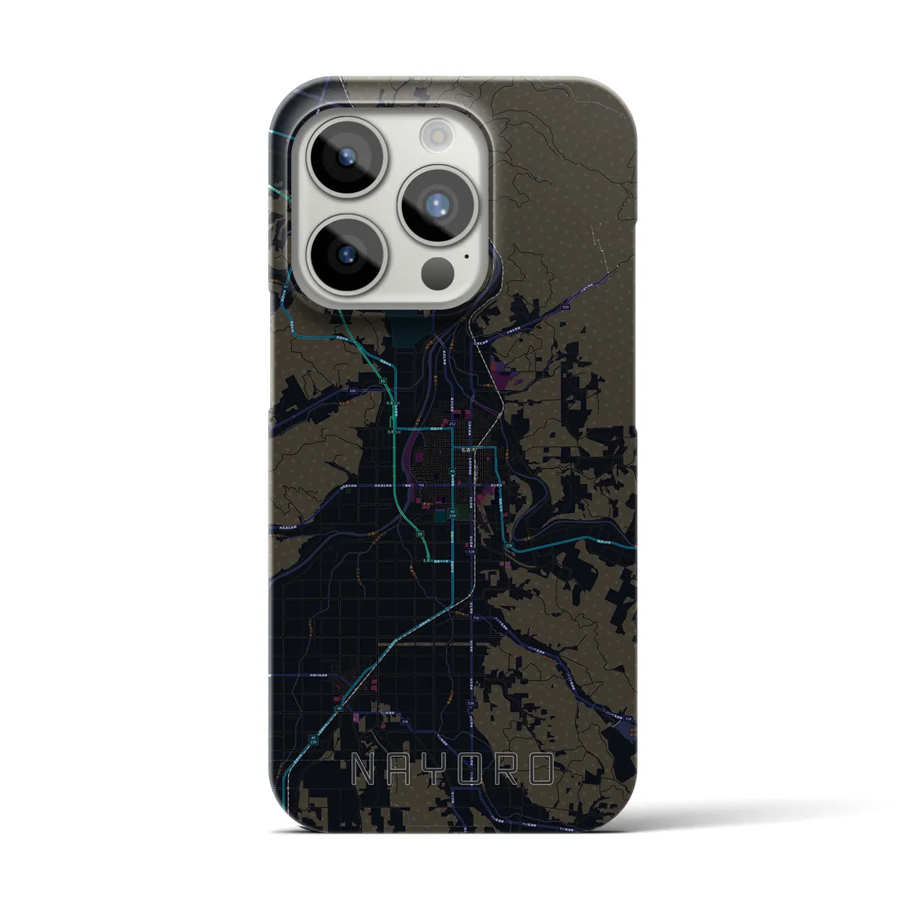 【名寄(北海道)】地図柄iPhoneケース(バックカバータイプ)