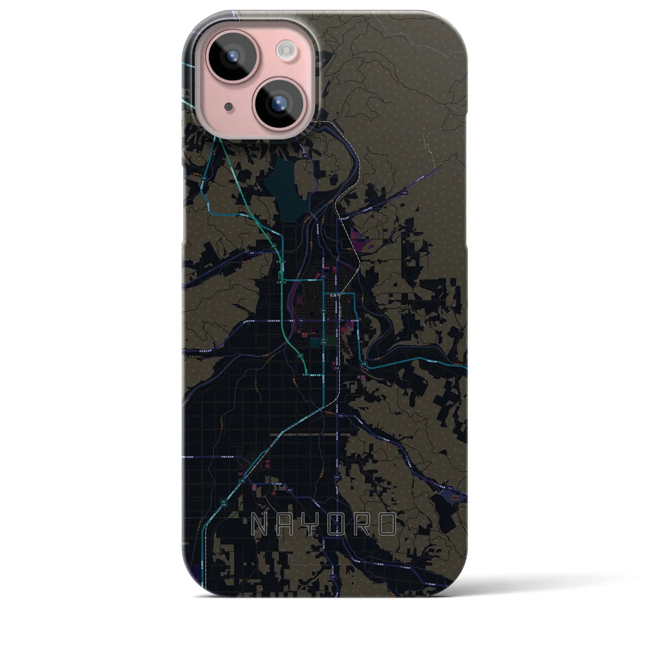 【名寄(北海道)】地図柄iPhoneケース(バックカバータイプ)