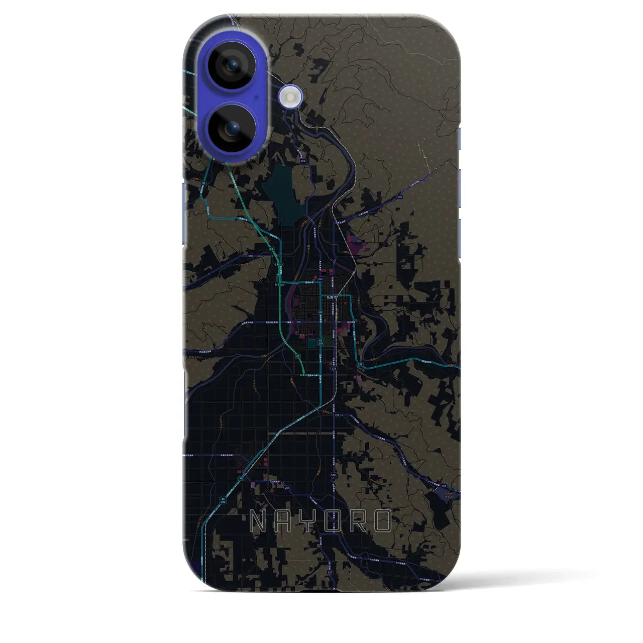 【名寄(北海道)】地図柄iPhoneケース(バックカバータイプ)