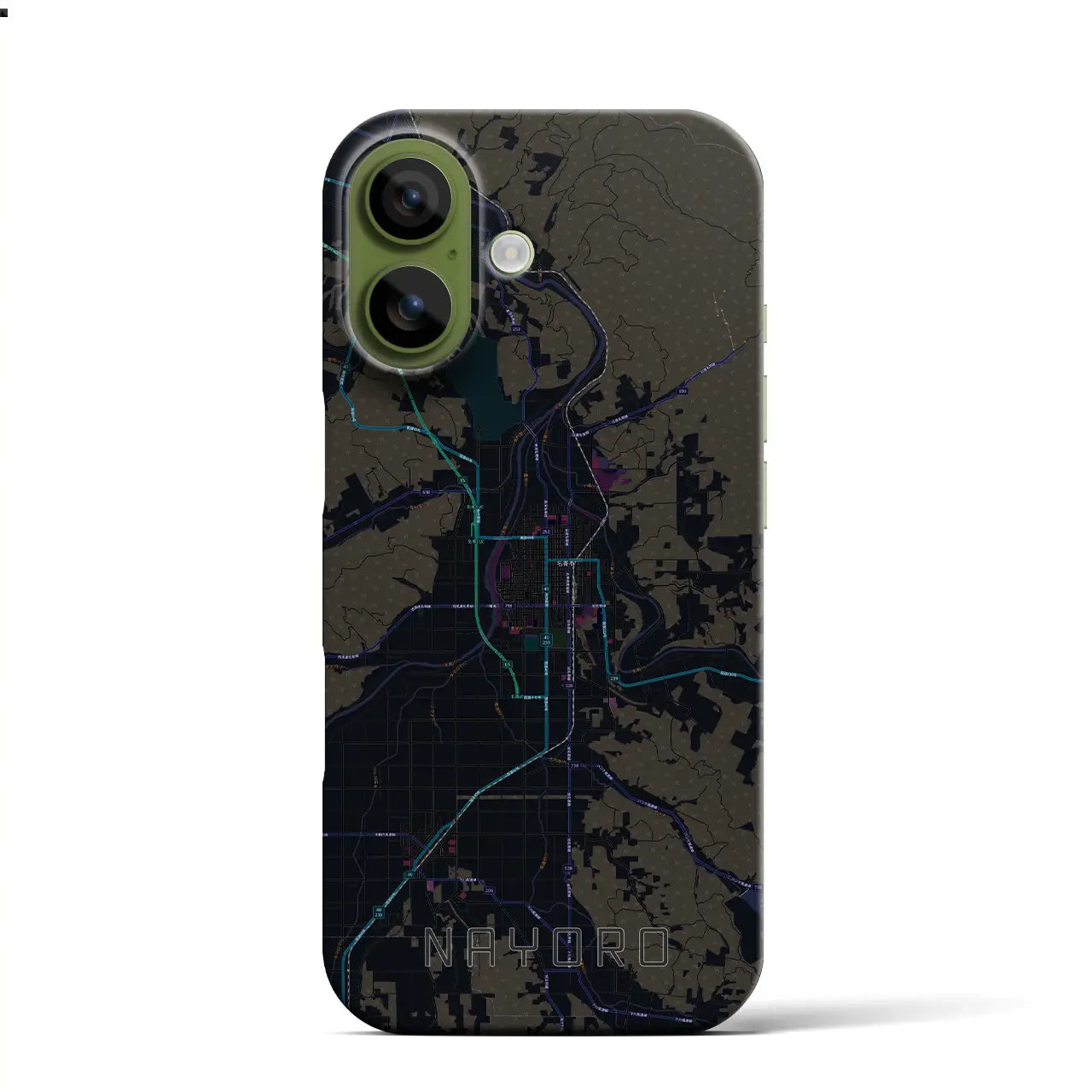 【名寄(北海道)】地図柄iPhoneケース(バックカバータイプ)