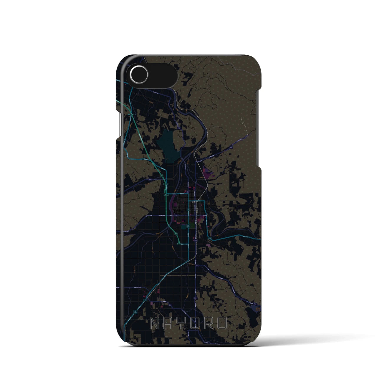 【名寄(北海道)】地図柄iPhoneケース(バックカバータイプ)