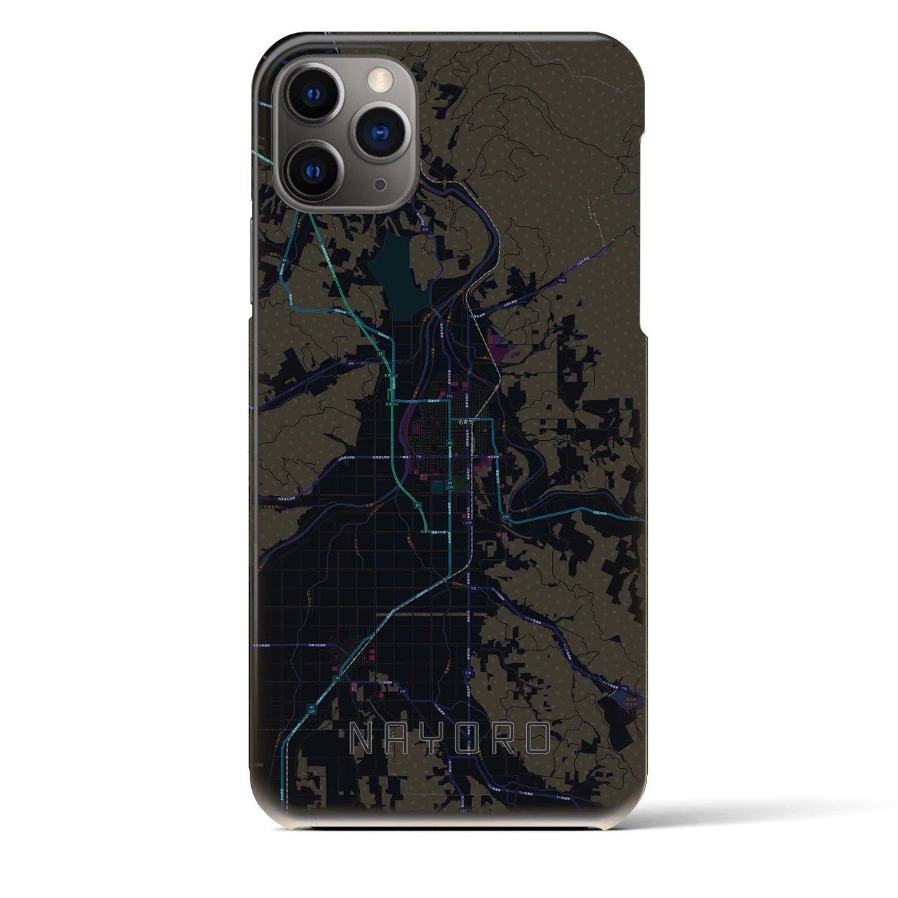 【名寄(北海道)】地図柄iPhoneケース(バックカバータイプ)