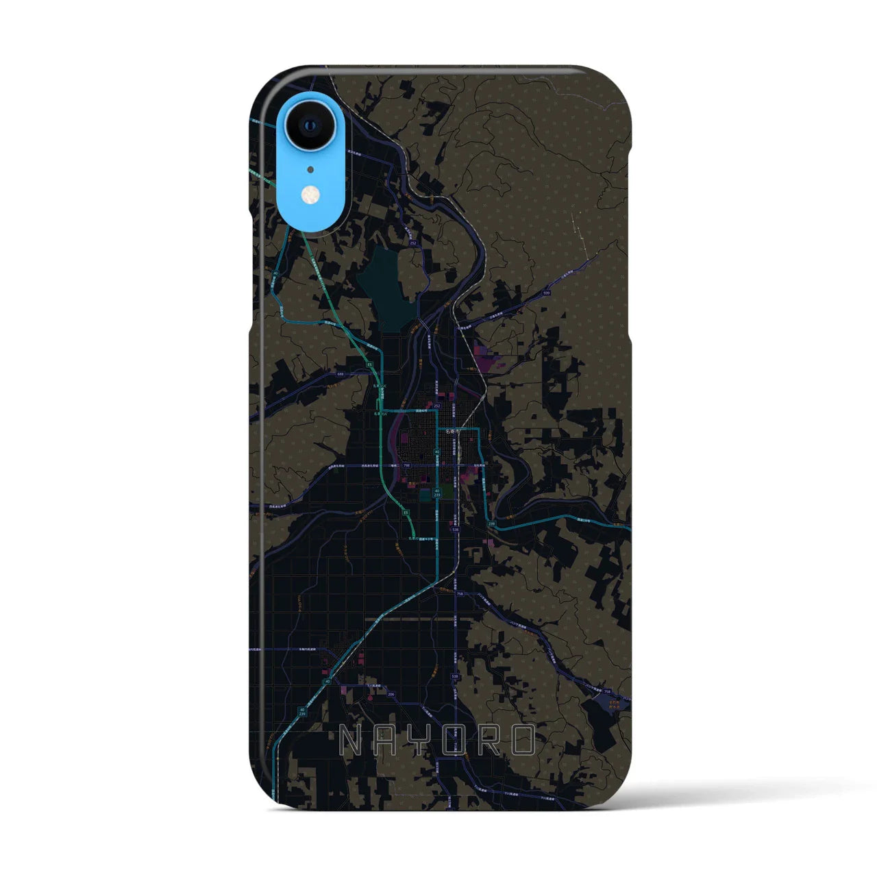 【名寄(北海道)】地図柄iPhoneケース(バックカバータイプ)