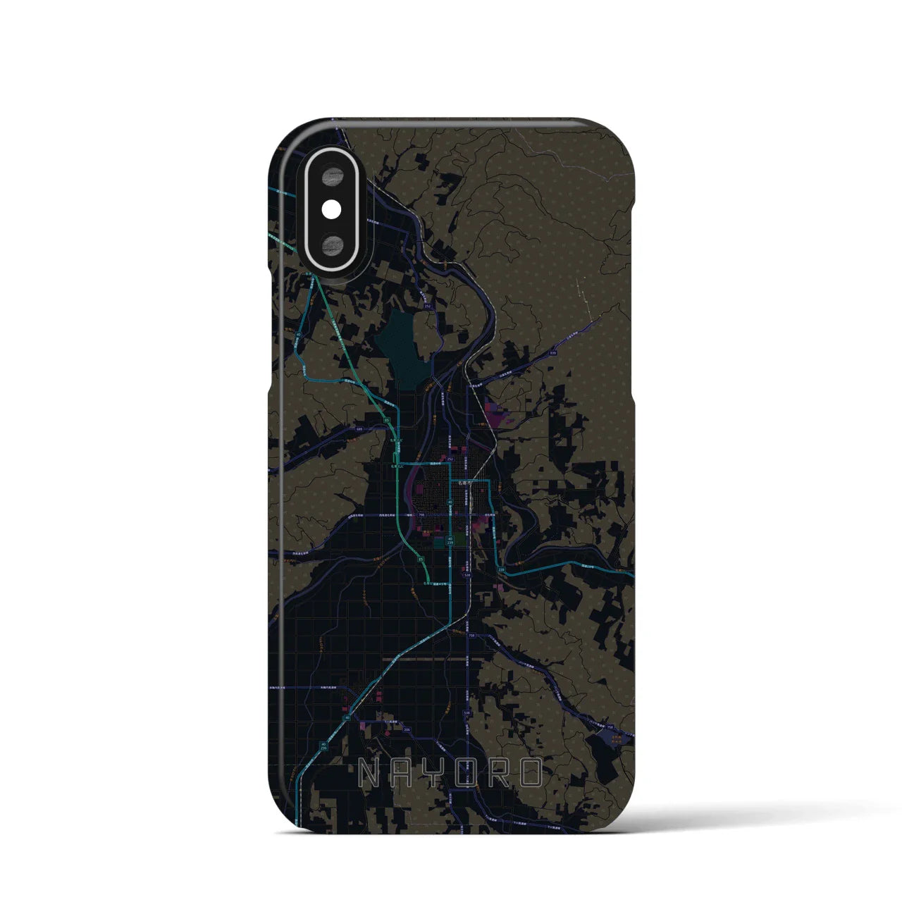 【名寄(北海道)】地図柄iPhoneケース(バックカバータイプ)