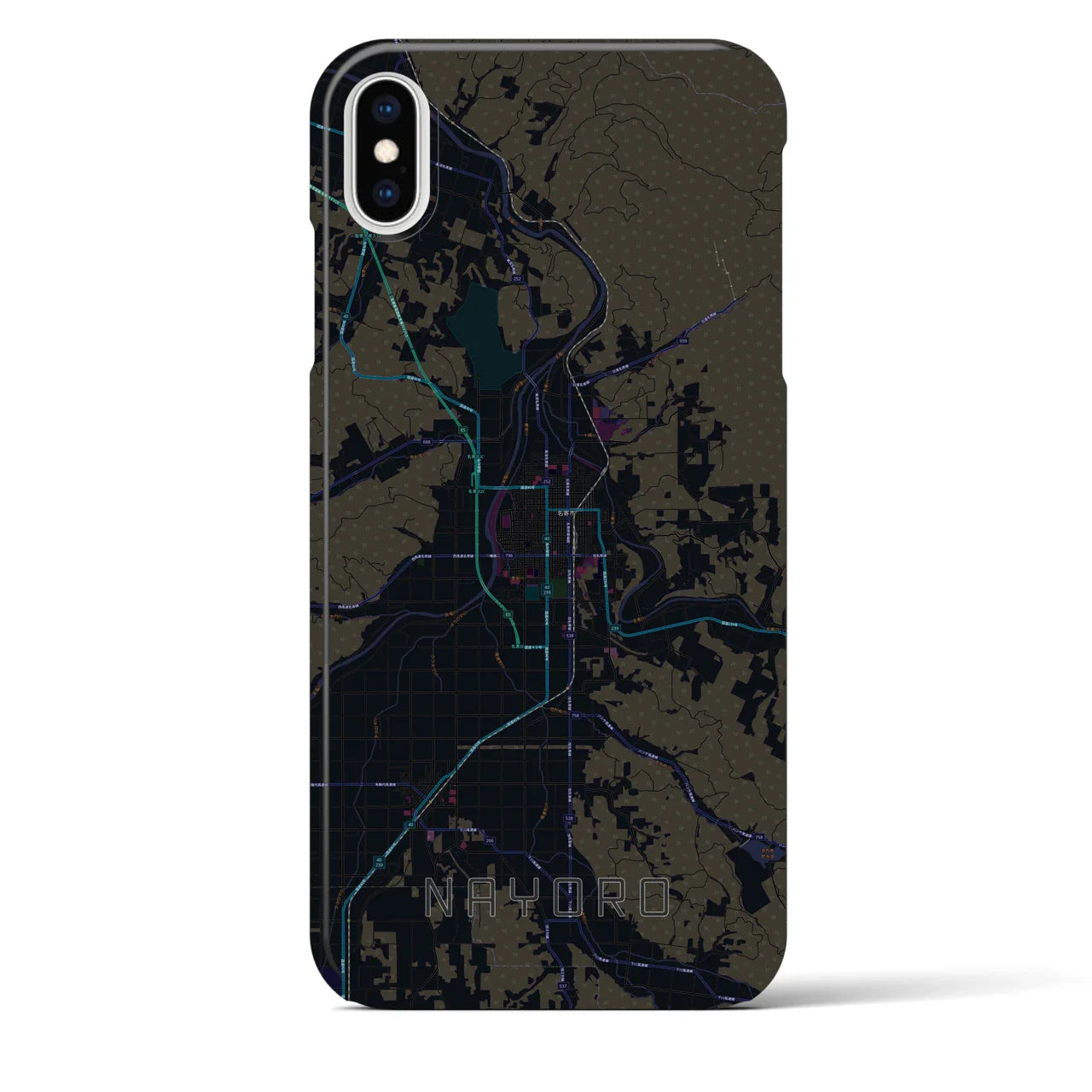 【名寄(北海道)】地図柄iPhoneケース(バックカバータイプ)