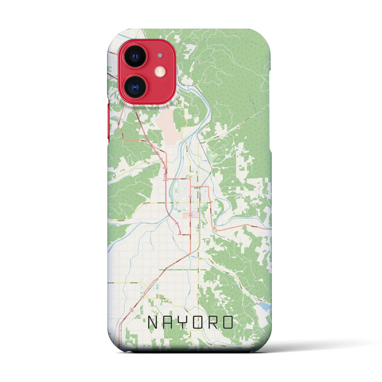 【名寄(北海道)】地図柄iPhoneケース(バックカバータイプ)
