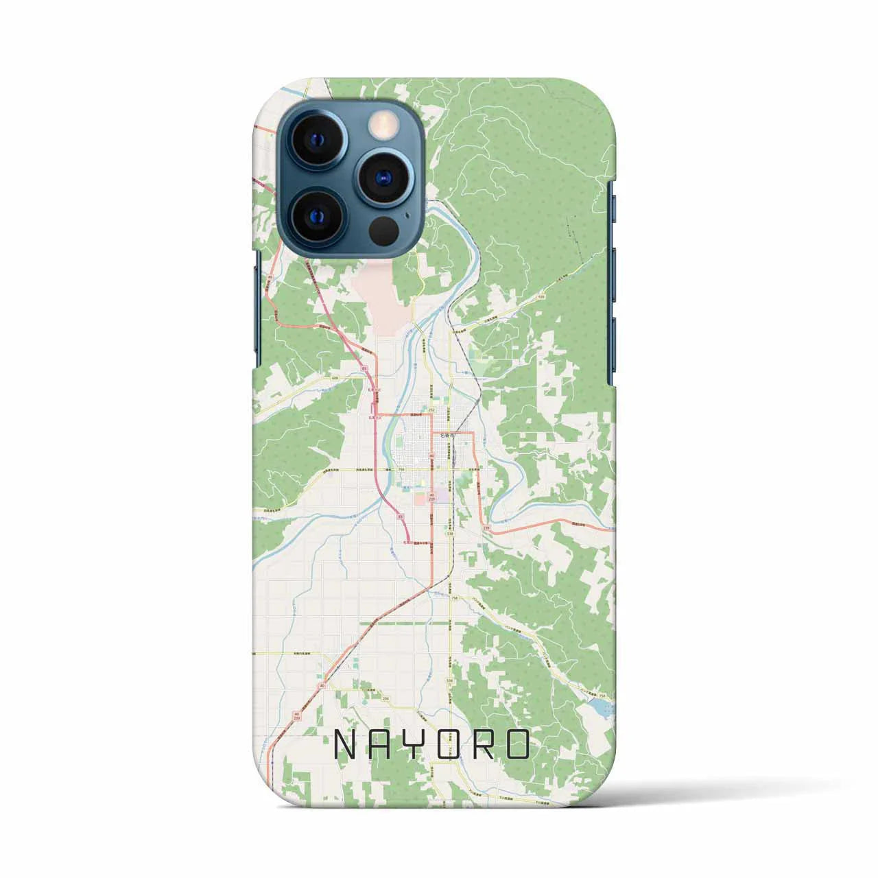 【名寄(北海道)】地図柄iPhoneケース(バックカバータイプ)