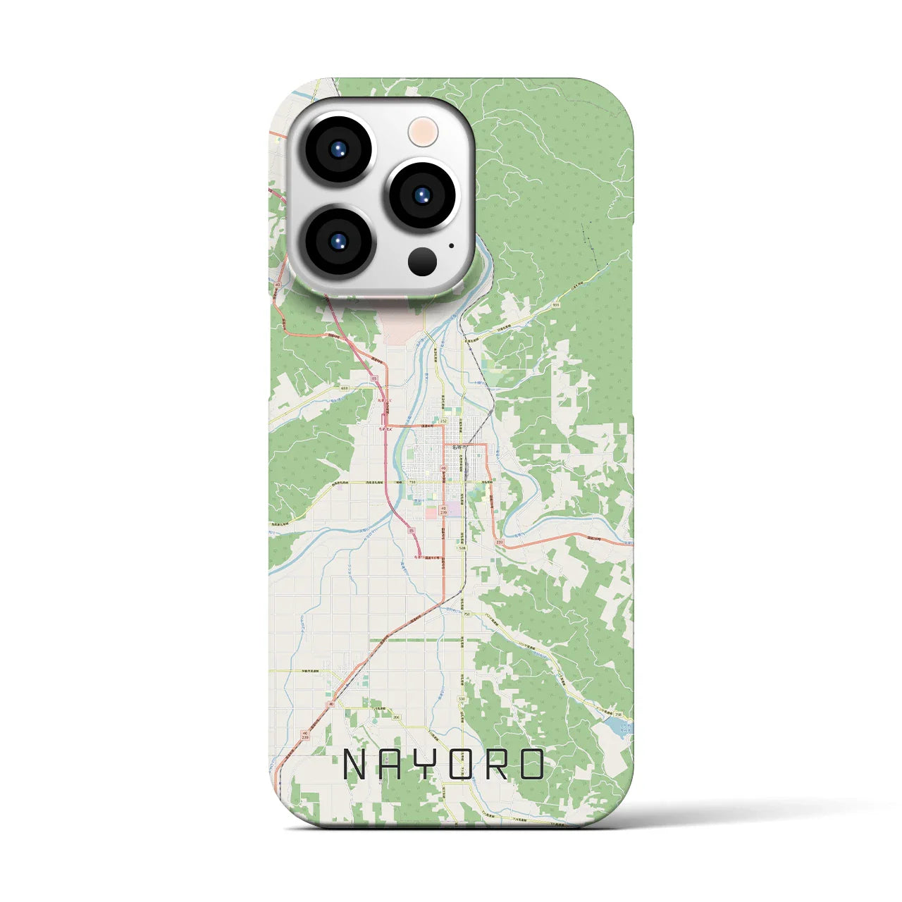 【名寄(北海道)】地図柄iPhoneケース(バックカバータイプ)