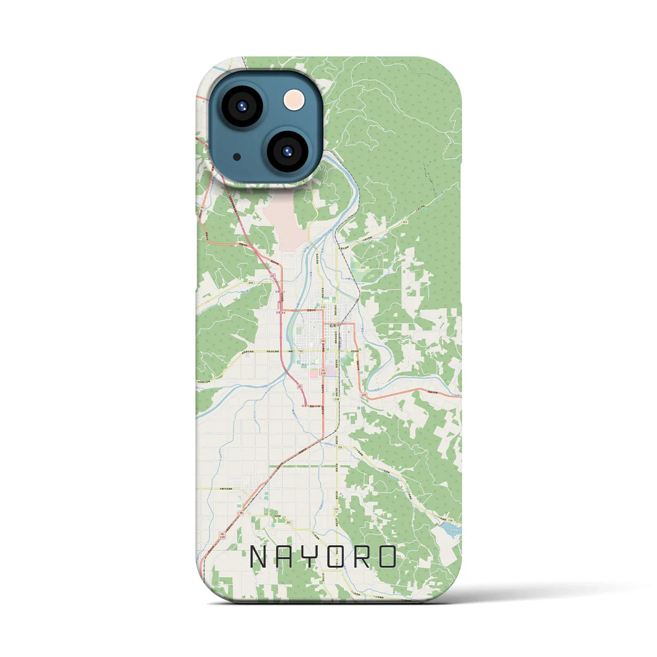 【名寄(北海道)】地図柄iPhoneケース(バックカバータイプ)