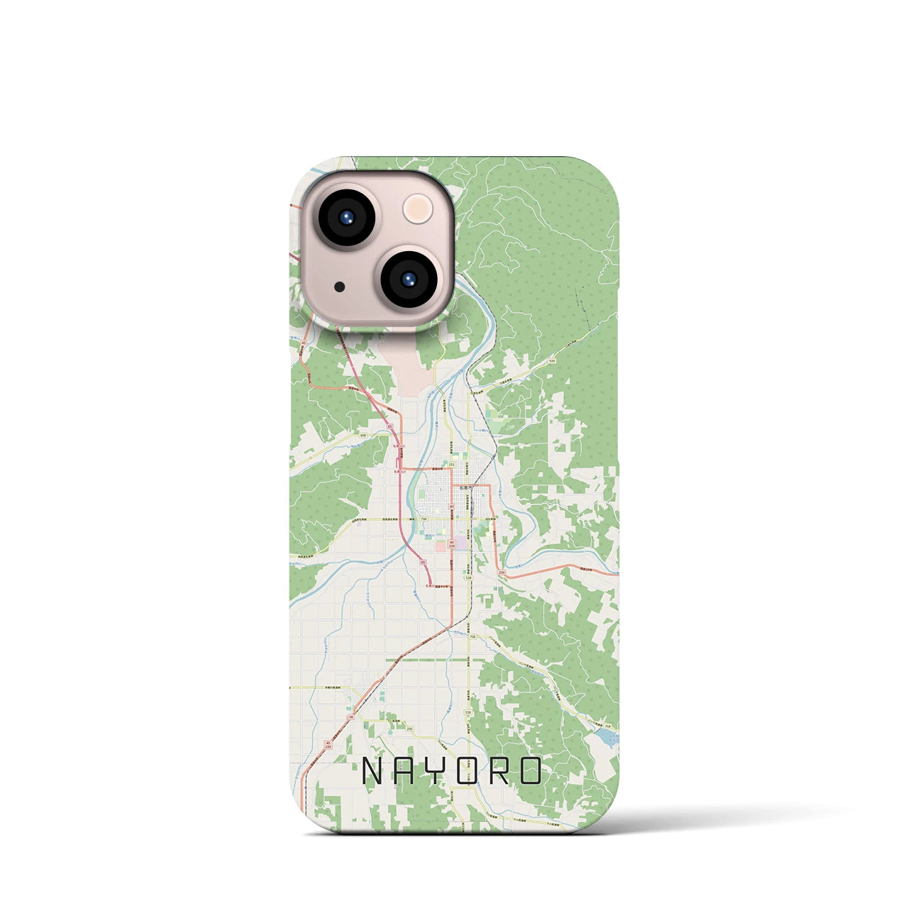 【名寄(北海道)】地図柄iPhoneケース(バックカバータイプ)