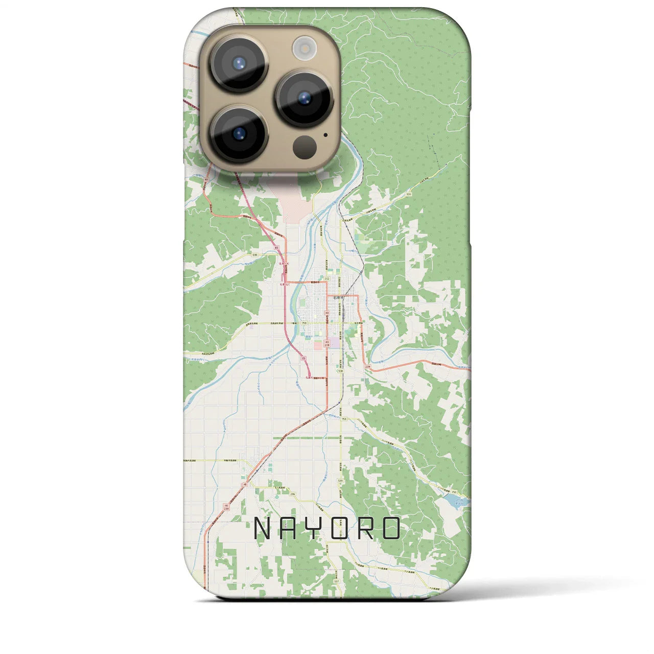 【名寄(北海道)】地図柄iPhoneケース(バックカバータイプ)