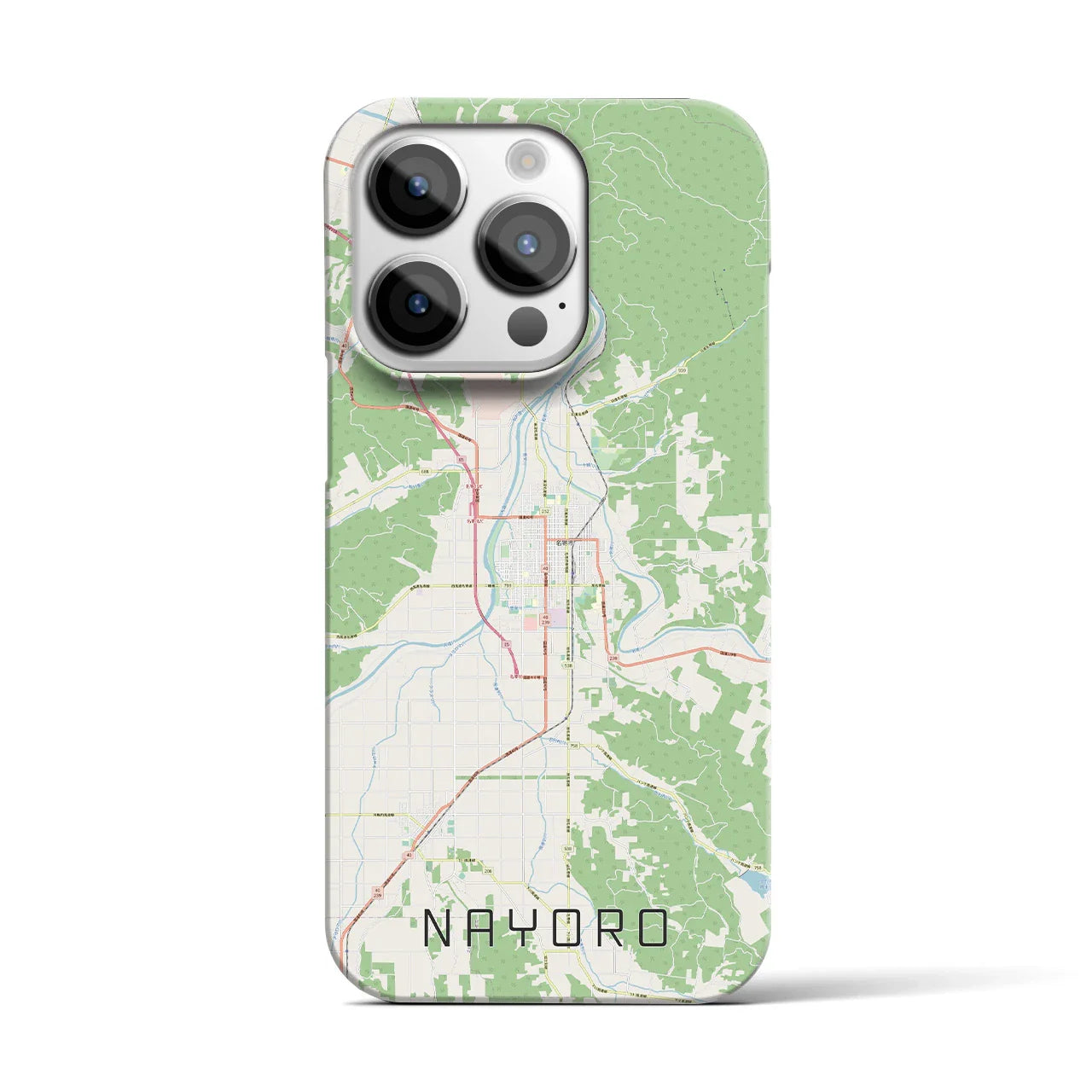 【名寄(北海道)】地図柄iPhoneケース(バックカバータイプ)