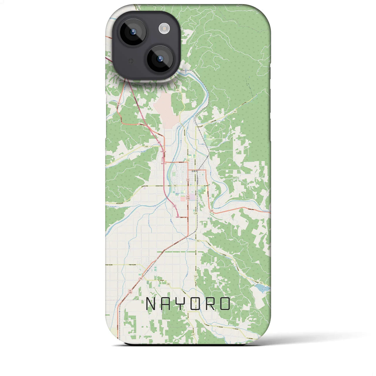 【名寄(北海道)】地図柄iPhoneケース(バックカバータイプ)