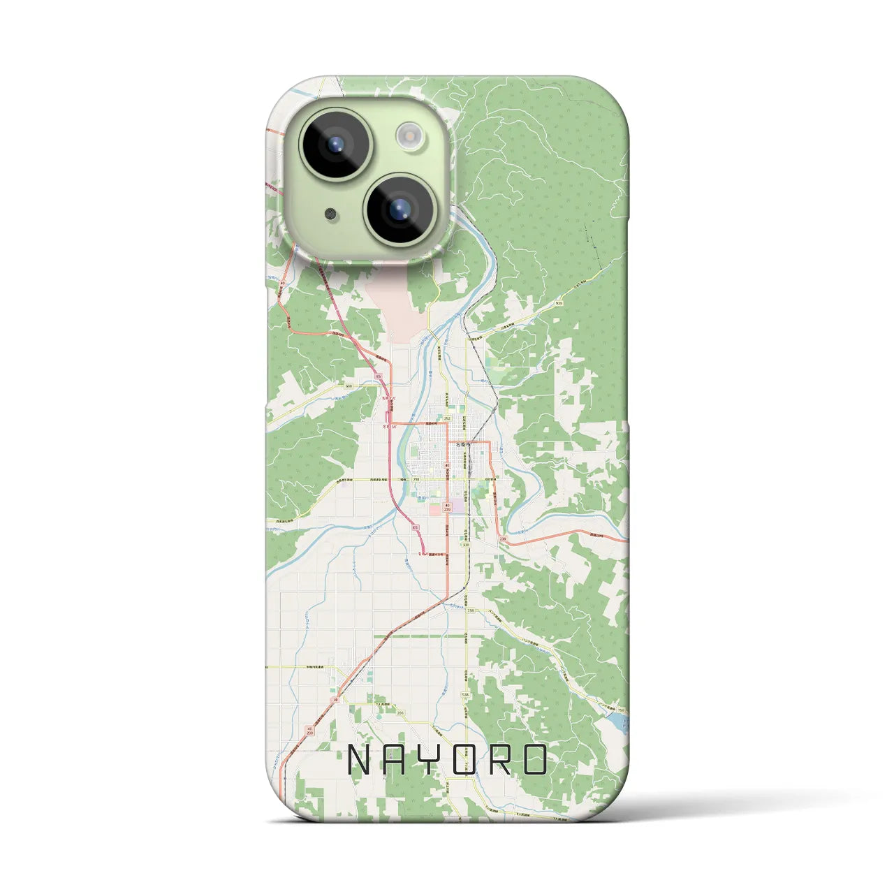 【名寄(北海道)】地図柄iPhoneケース(バックカバータイプ)