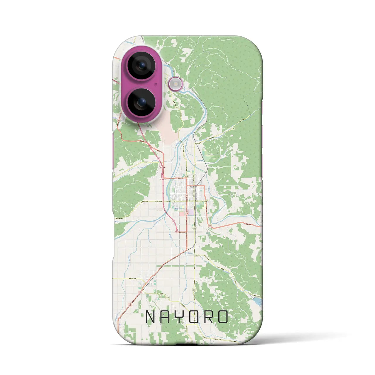 【名寄(北海道)】地図柄iPhoneケース(バックカバータイプ)