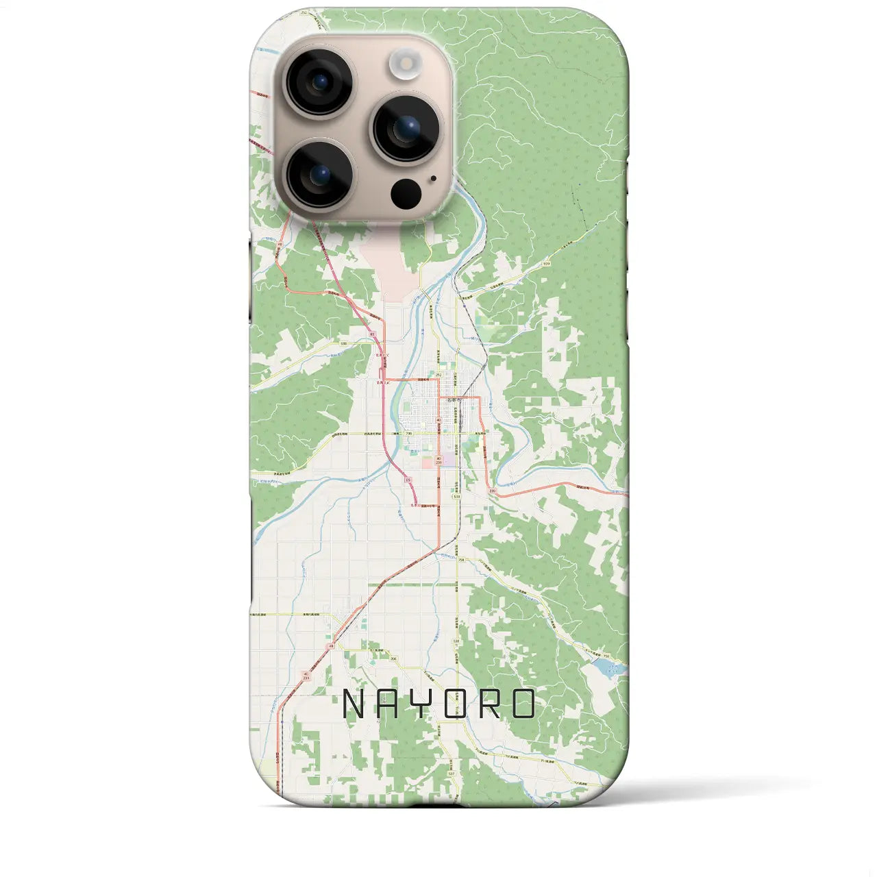 【名寄(北海道)】地図柄iPhoneケース(バックカバータイプ)