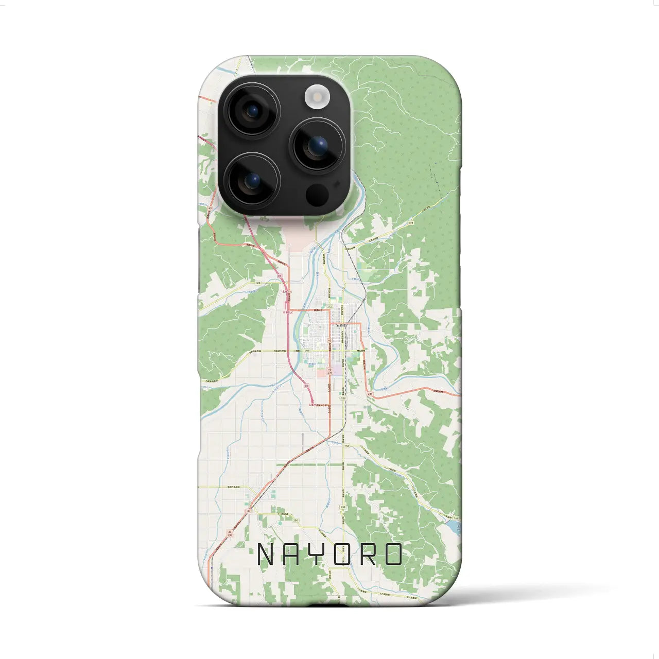 【名寄(北海道)】地図柄iPhoneケース(バックカバータイプ)