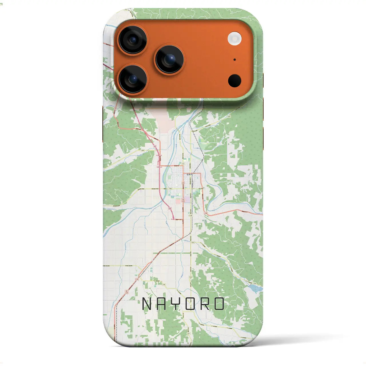 【名寄(北海道)】地図柄iPhoneケース(バックカバータイプ)