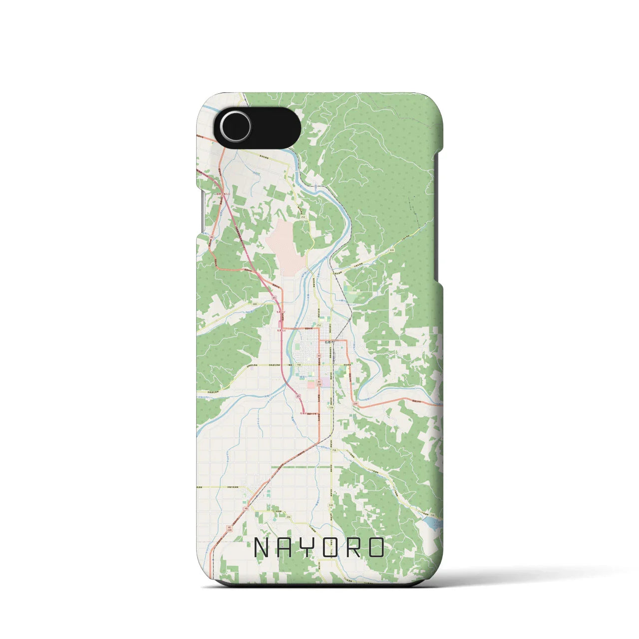【名寄(北海道)】地図柄iPhoneケース(バックカバータイプ)