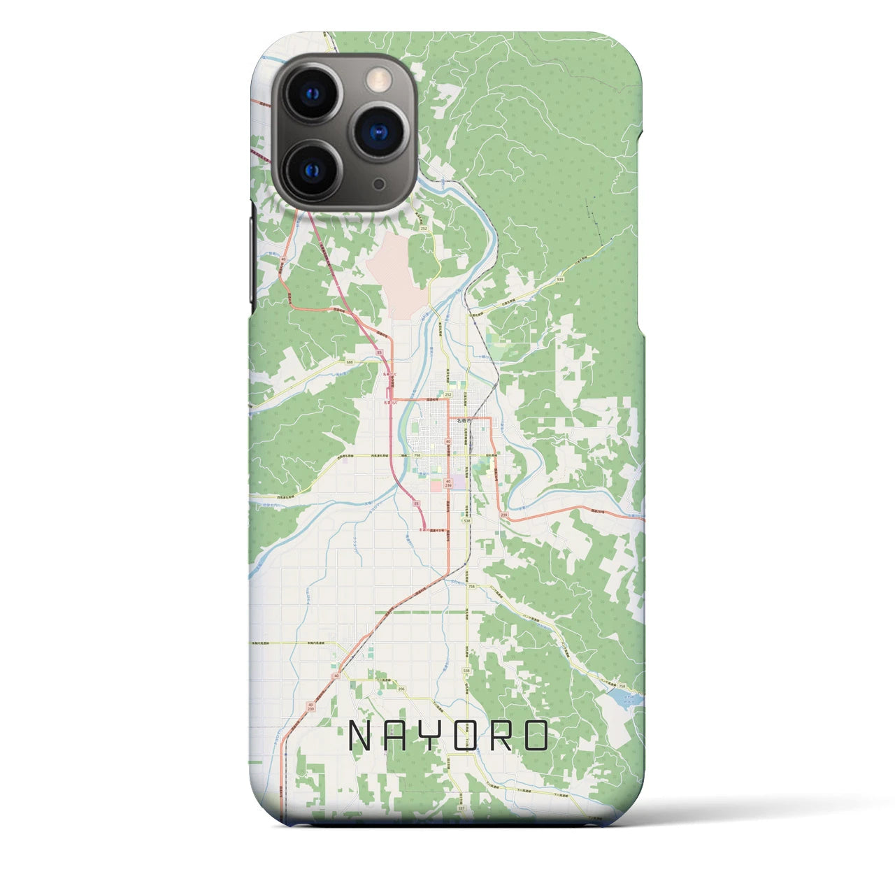 【名寄(北海道)】地図柄iPhoneケース(バックカバータイプ)