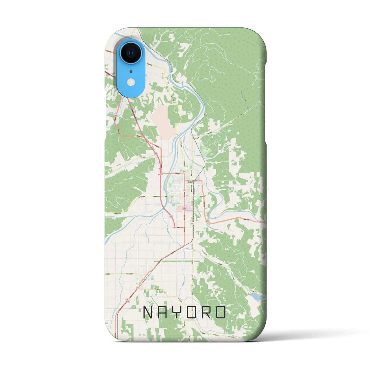 【名寄(北海道)】地図柄iPhoneケース(バックカバータイプ)