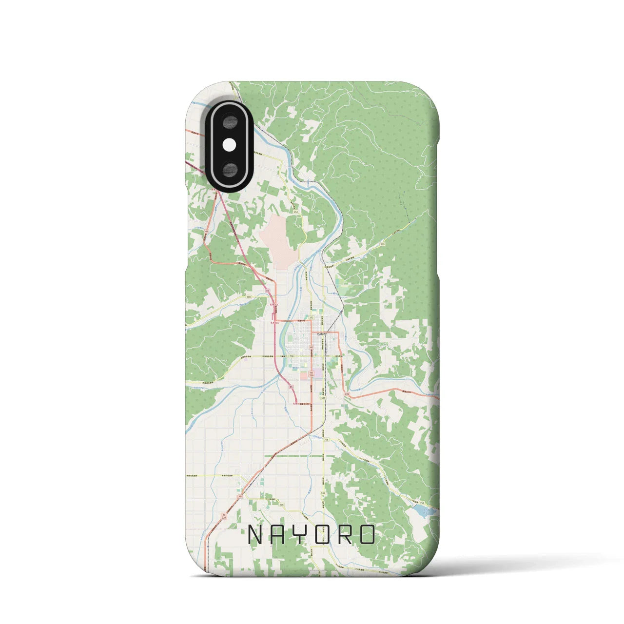 【名寄(北海道)】地図柄iPhoneケース(バックカバータイプ)