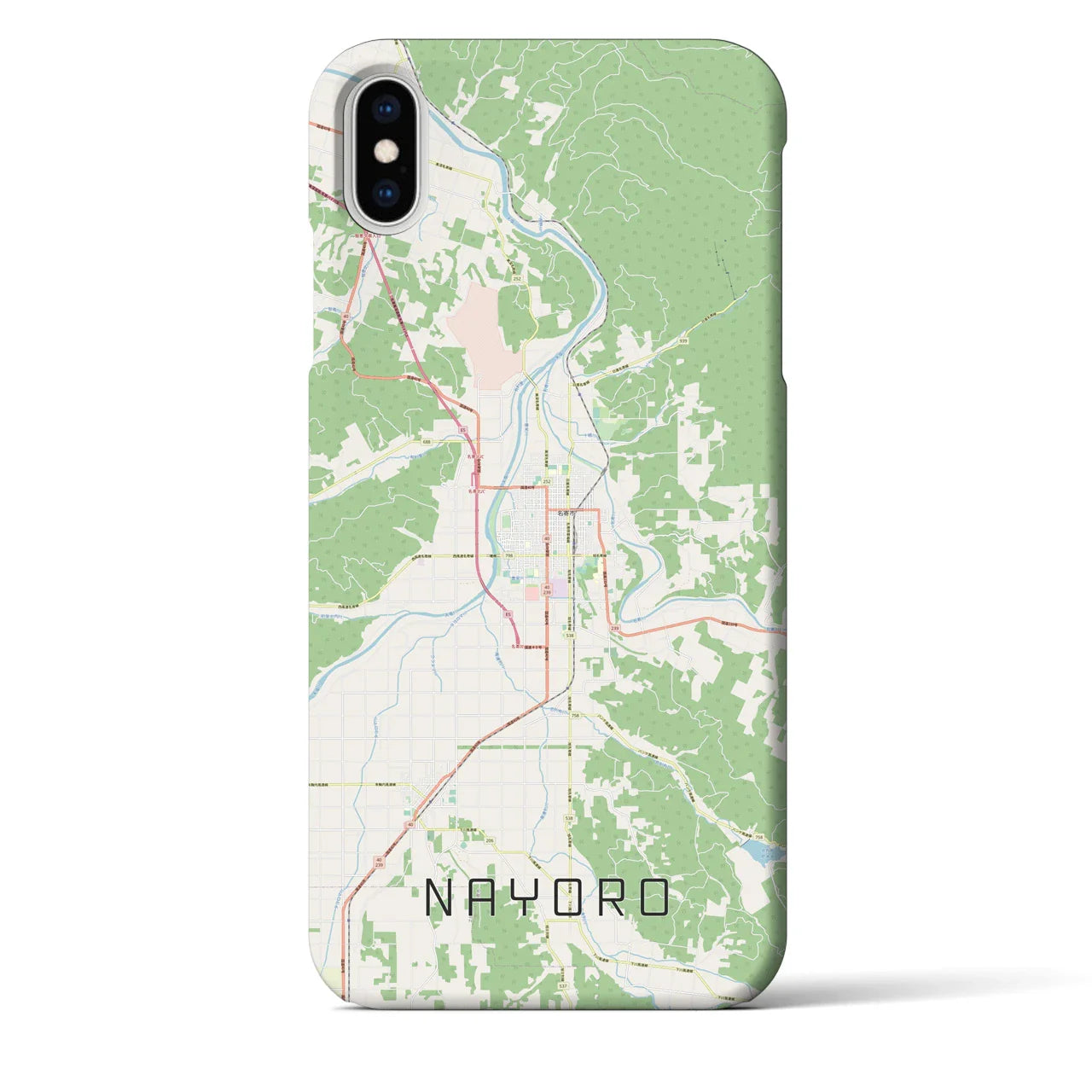 【名寄(北海道)】地図柄iPhoneケース(バックカバータイプ)