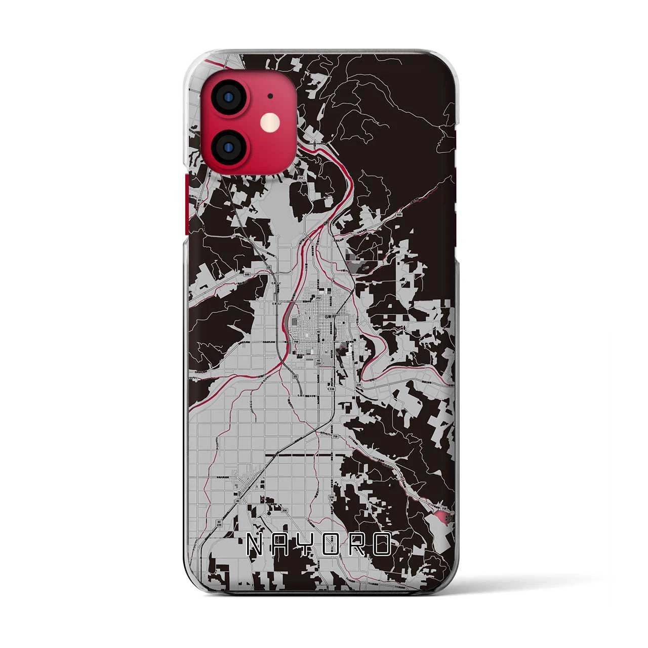 【名寄(北海道)】地図柄iPhoneケース(クリアタイプ)