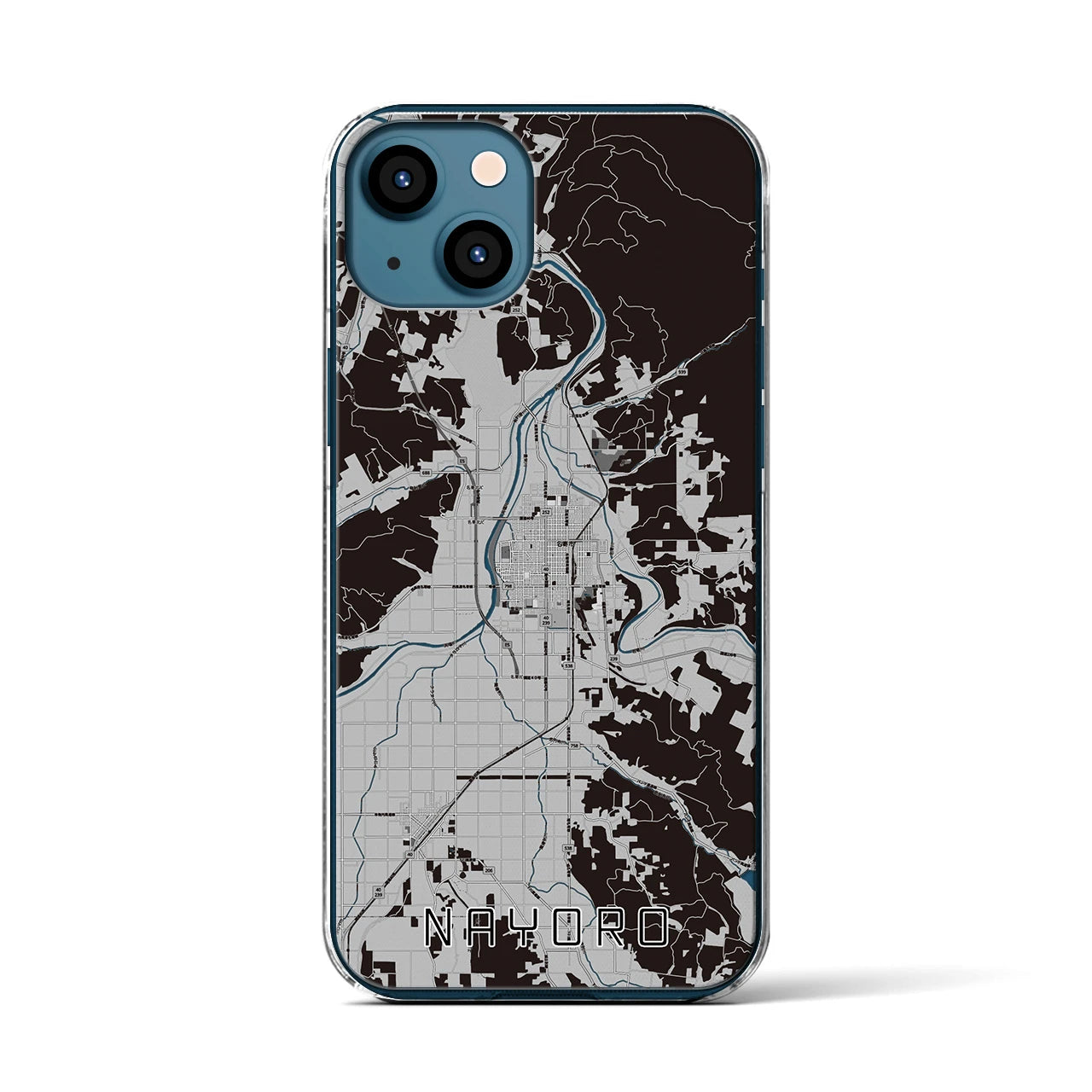 【名寄(北海道)】地図柄iPhoneケース(クリアタイプ)