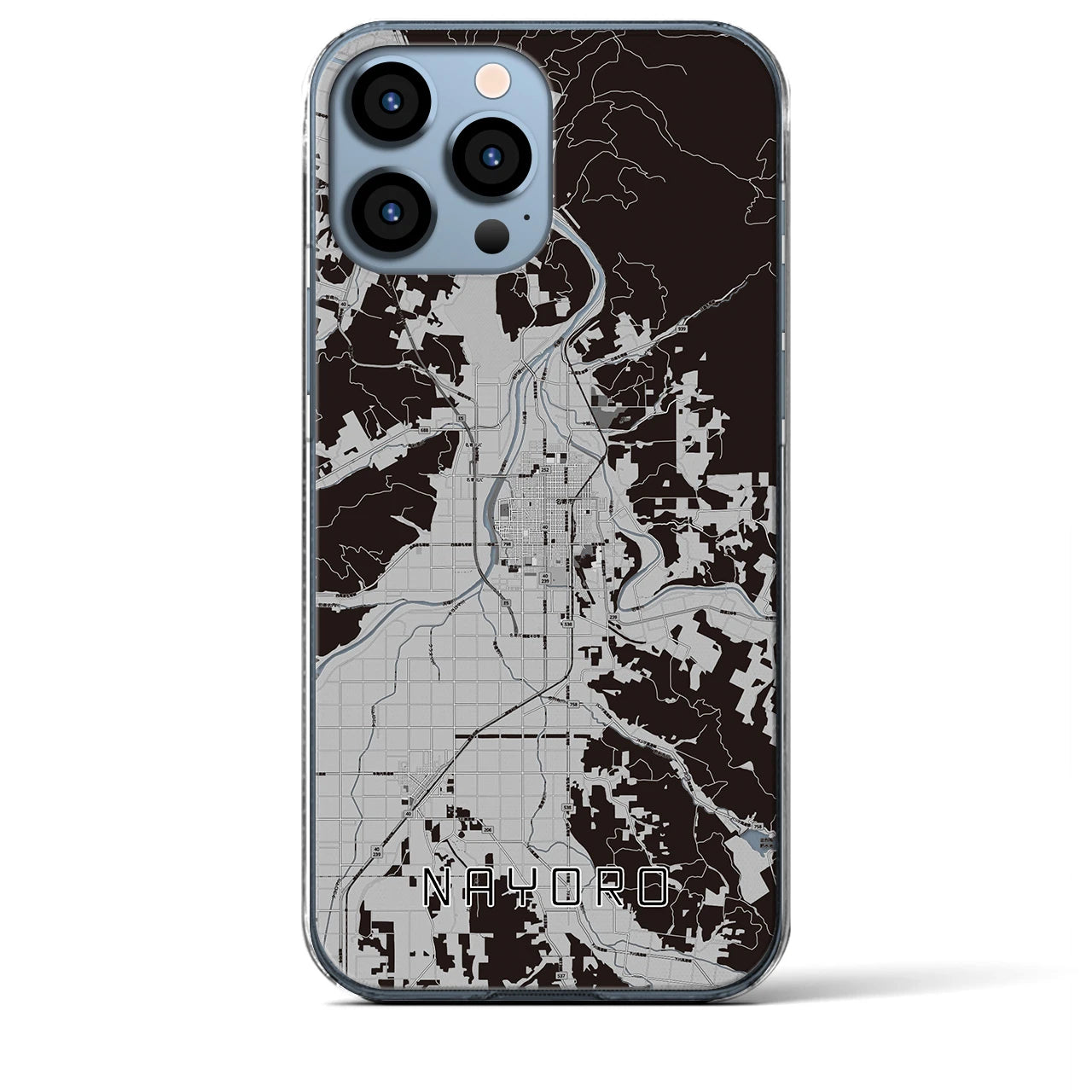 【名寄(北海道)】地図柄iPhoneケース(クリアタイプ)