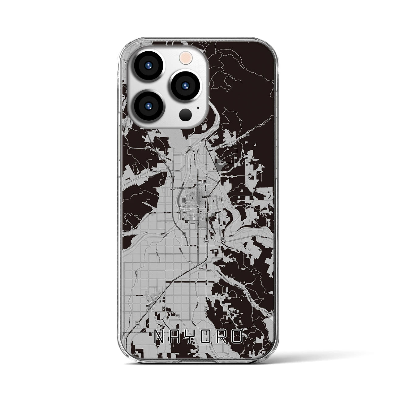 【名寄(北海道)】地図柄iPhoneケース(クリアタイプ)