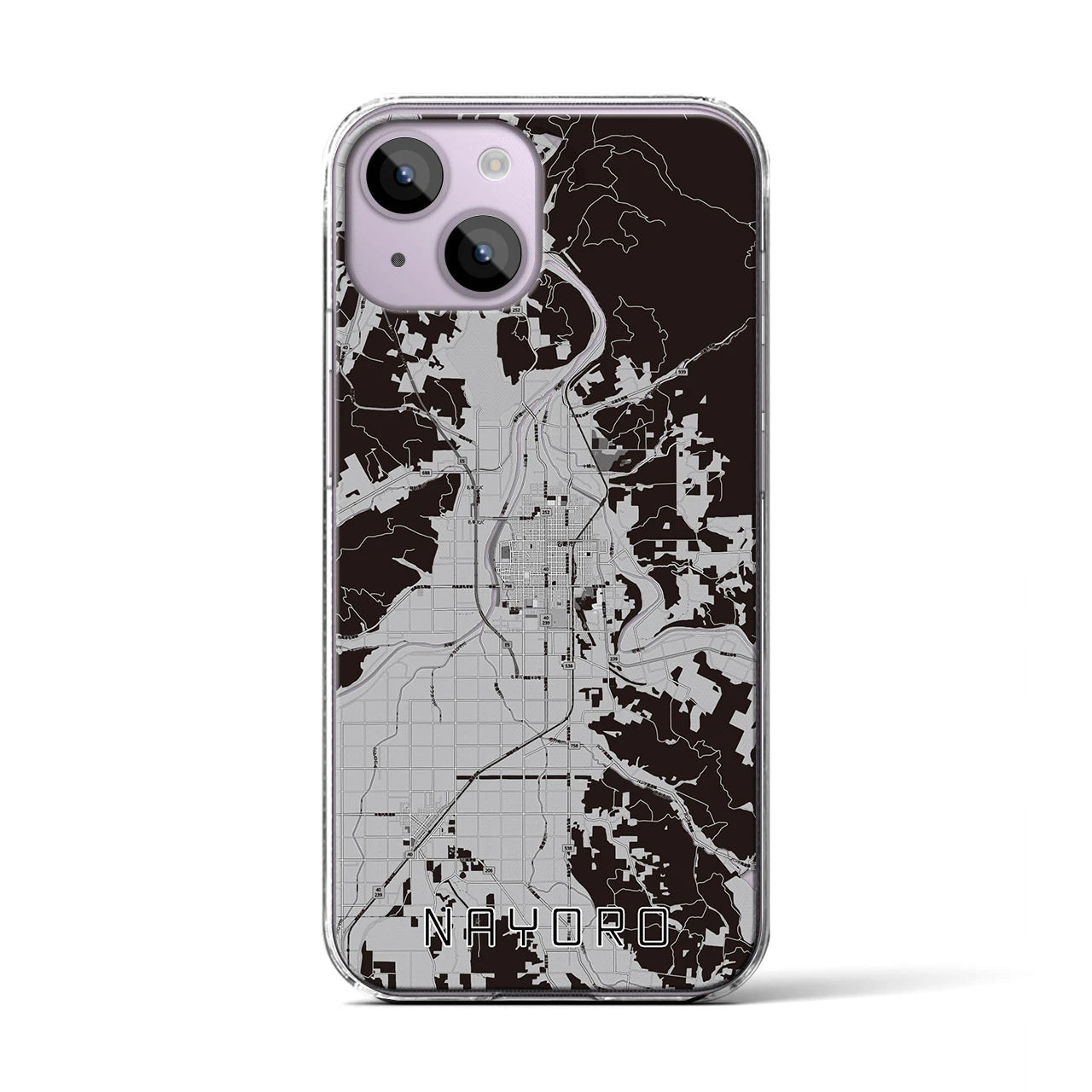 【名寄(北海道)】地図柄iPhoneケース(クリアタイプ)