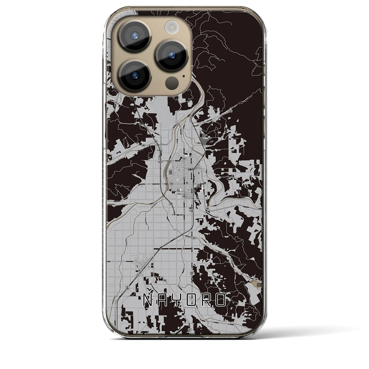 【名寄(北海道)】地図柄iPhoneケース(クリアタイプ)