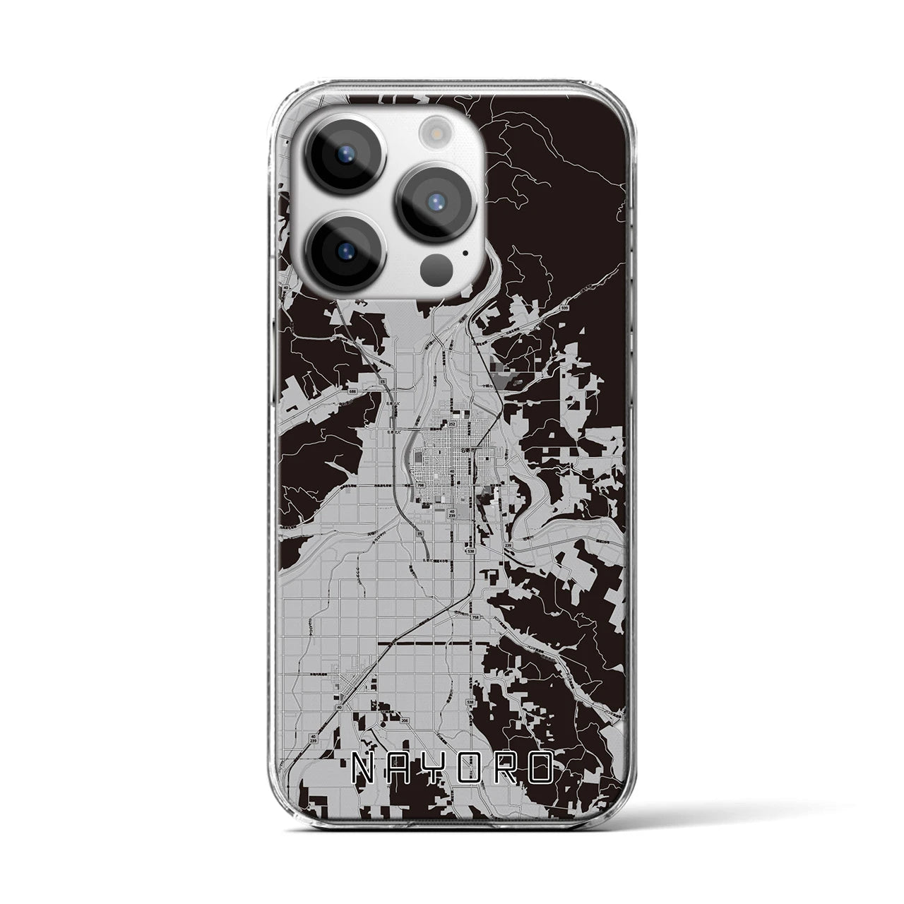 【名寄(北海道)】地図柄iPhoneケース(クリアタイプ)