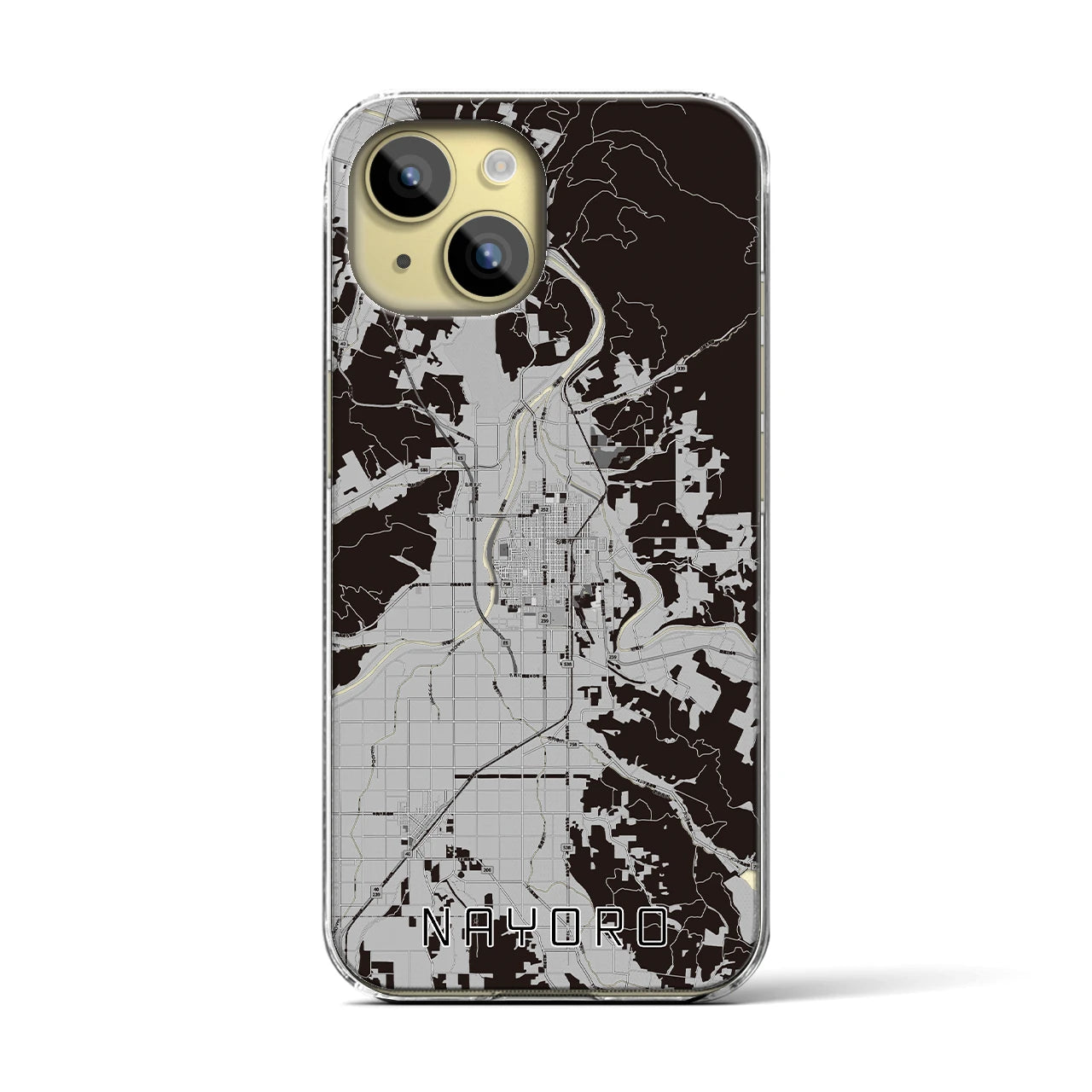 【名寄(北海道)】地図柄iPhoneケース(クリアタイプ)