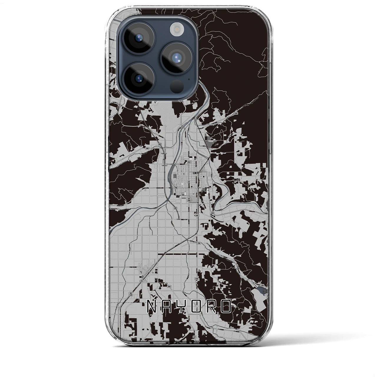 【名寄(北海道)】地図柄iPhoneケース(クリアタイプ)