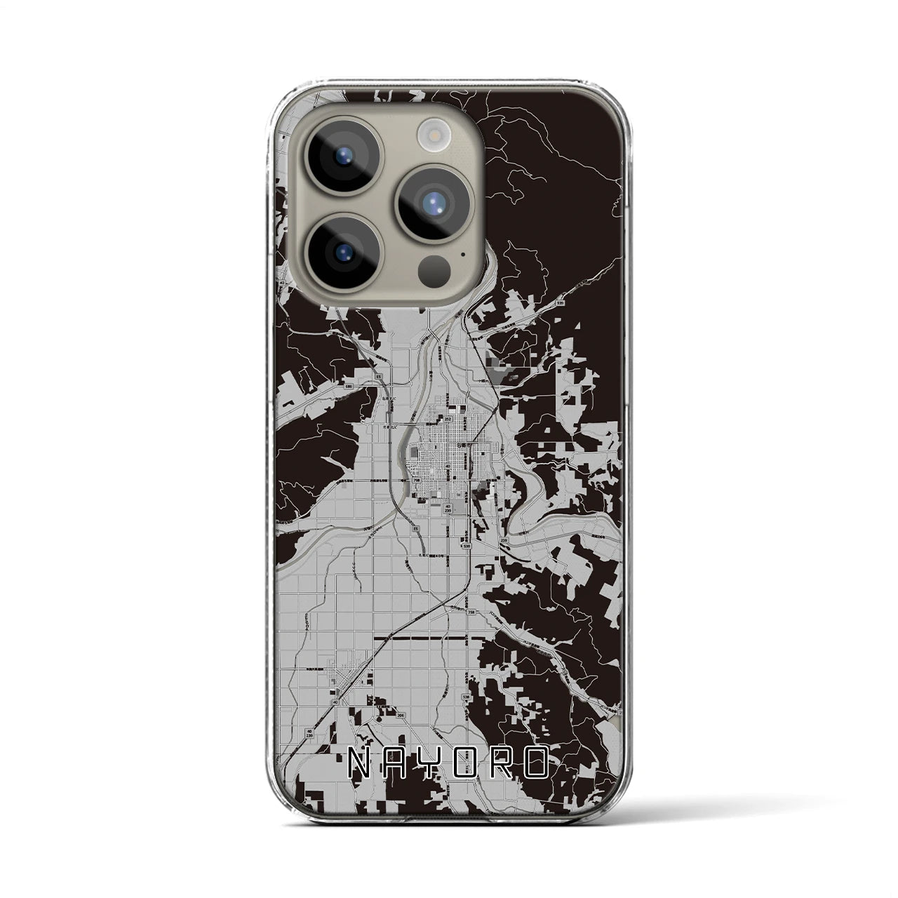 【名寄(北海道)】地図柄iPhoneケース(クリアタイプ)