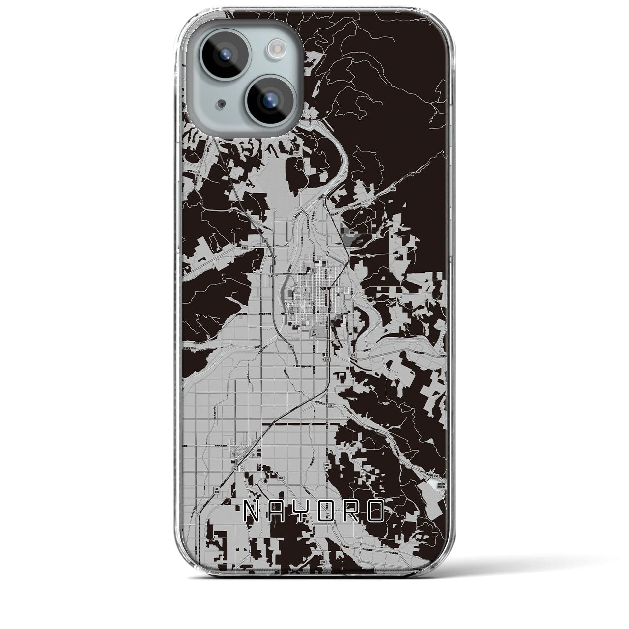 【名寄(北海道)】地図柄iPhoneケース(クリアタイプ)