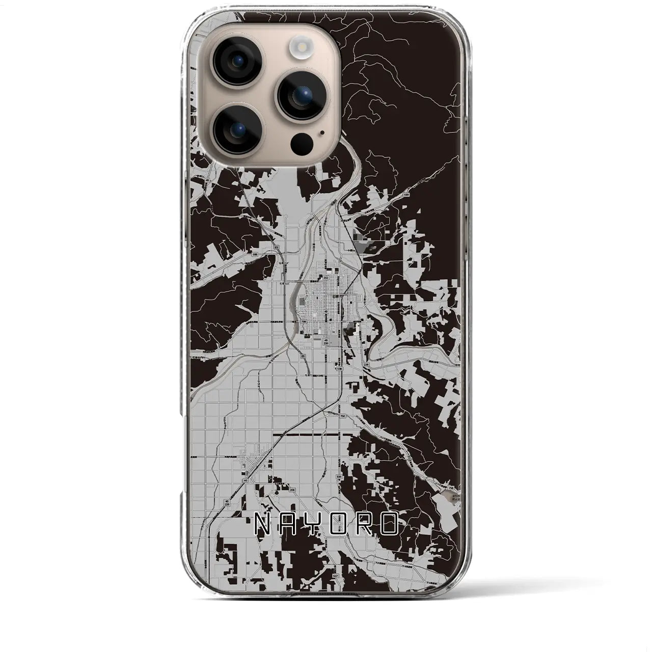 【名寄(北海道)】地図柄iPhoneケース(クリアタイプ)