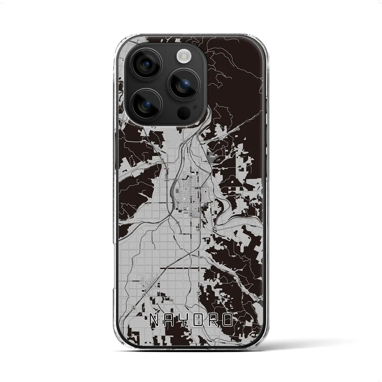 【名寄(北海道)】地図柄iPhoneケース(クリアタイプ)