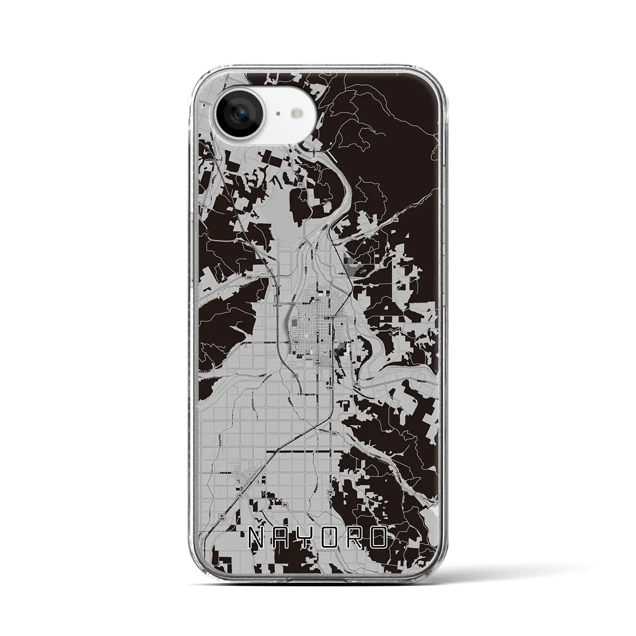 【名寄(北海道)】地図柄iPhoneケース(クリアタイプ)