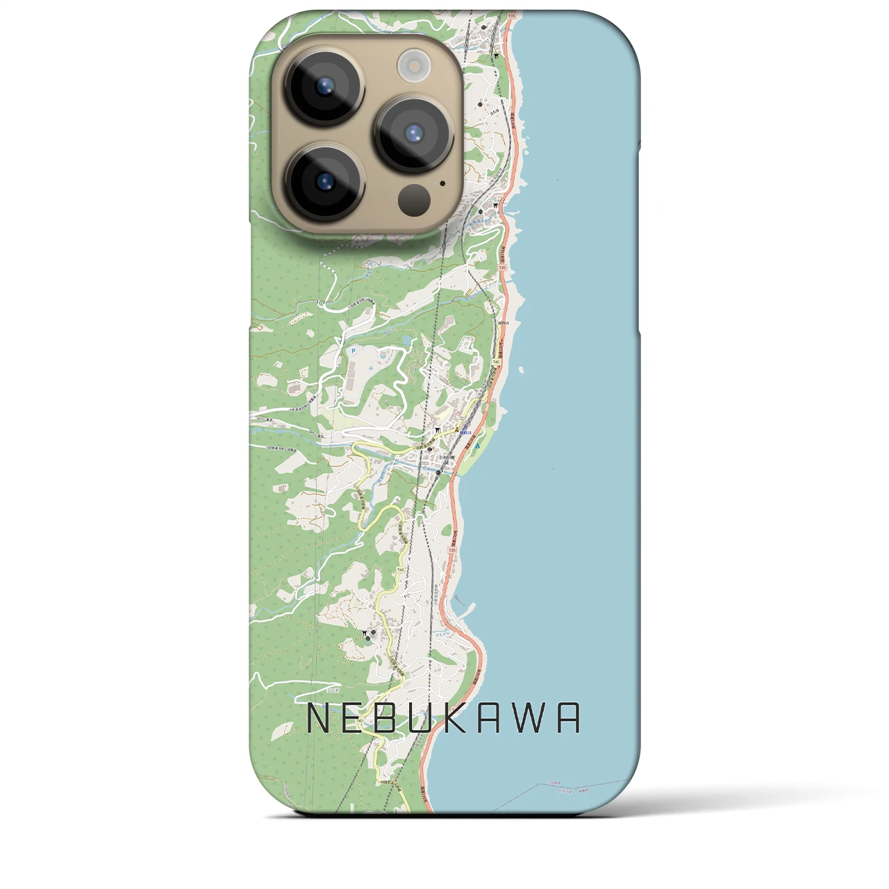 【根府川(神奈川県)】地図柄iPhoneケース(バックカバータイプ)