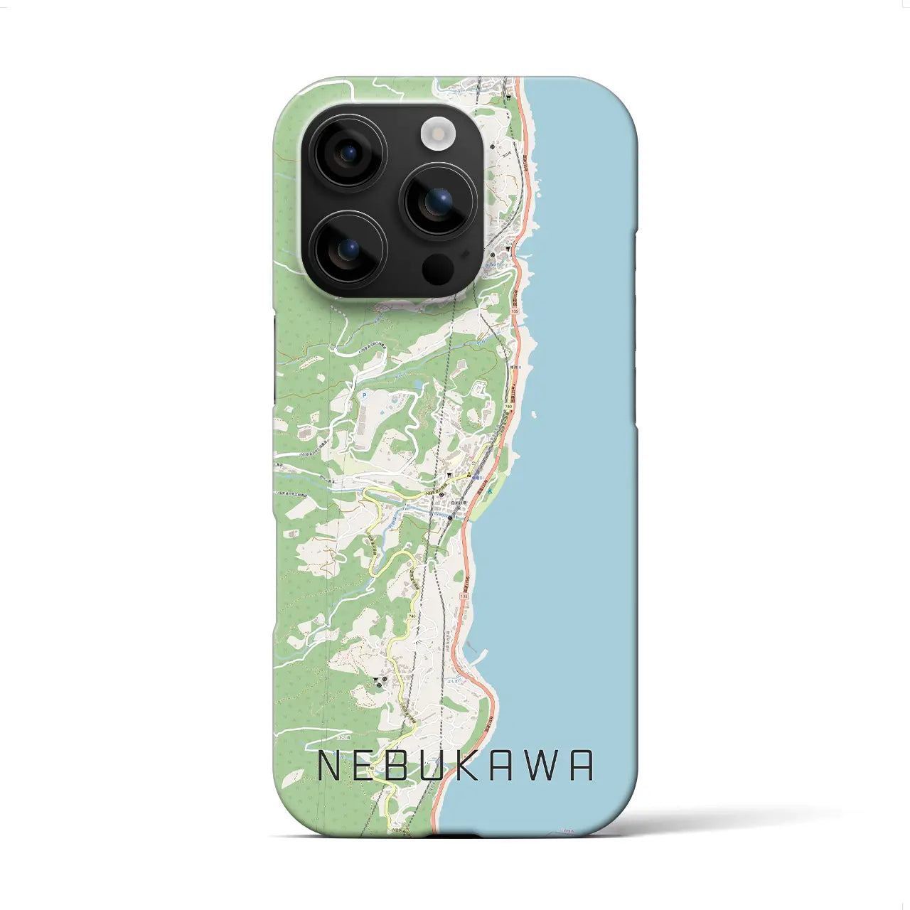 【根府川(神奈川県)】地図柄iPhoneケース(バックカバータイプ)