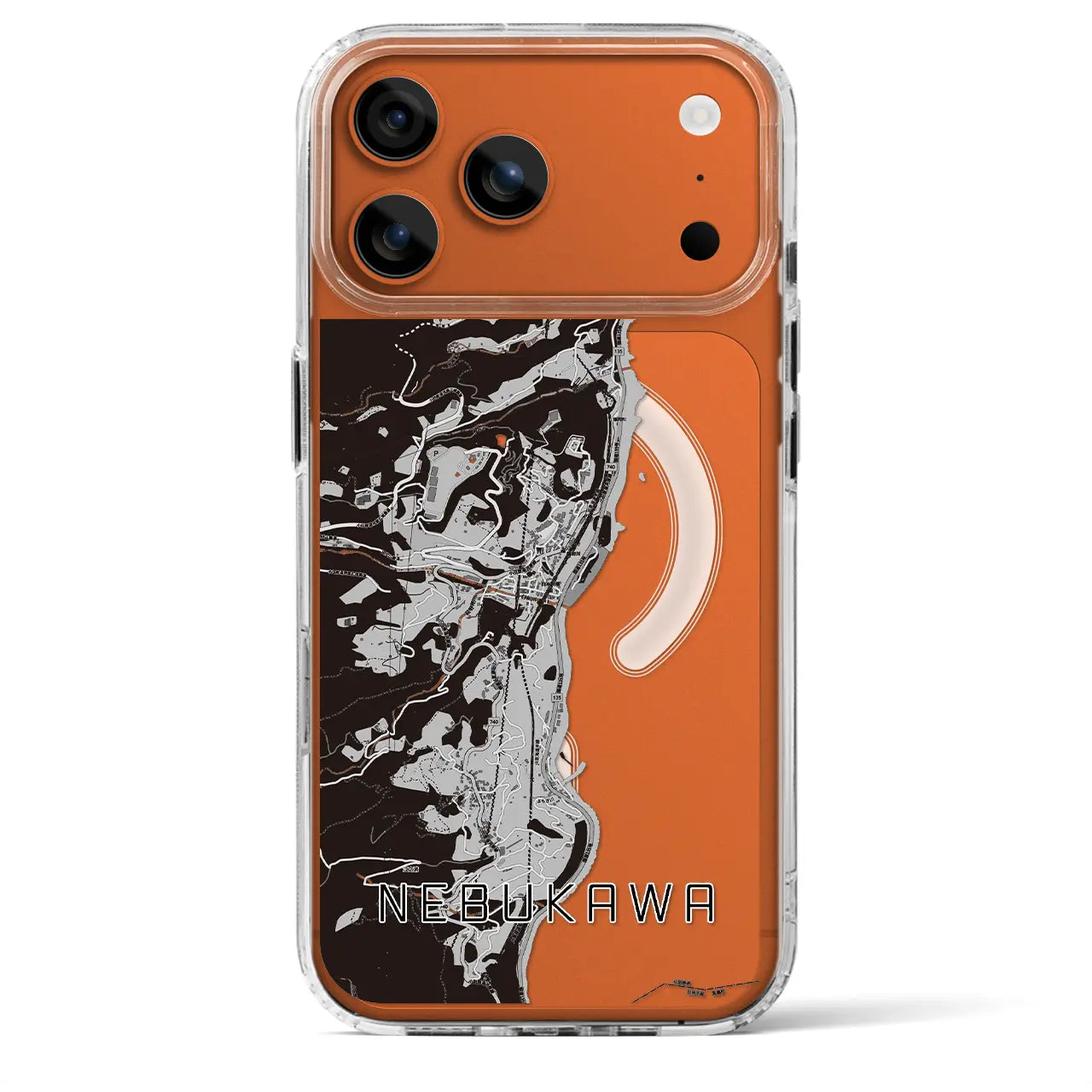 【根府川(神奈川県)】地図柄iPhoneケース(MagSafeタイプ)