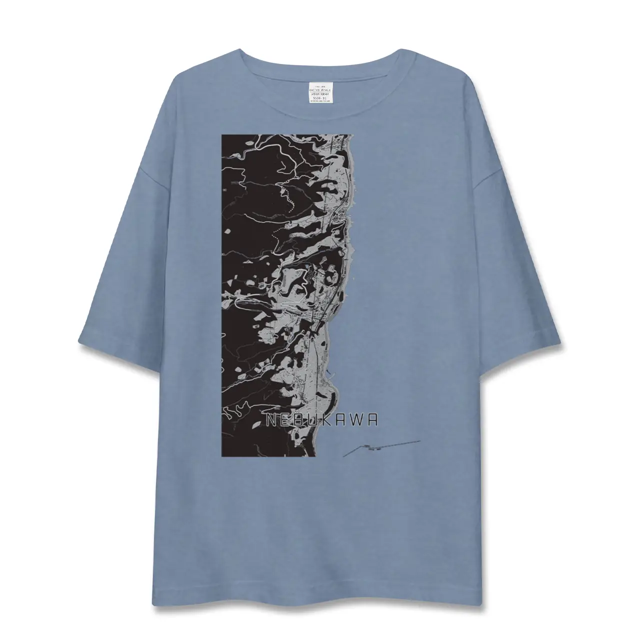 【根府川(神奈川県)】地図柄ビッグシルエットTシャツ