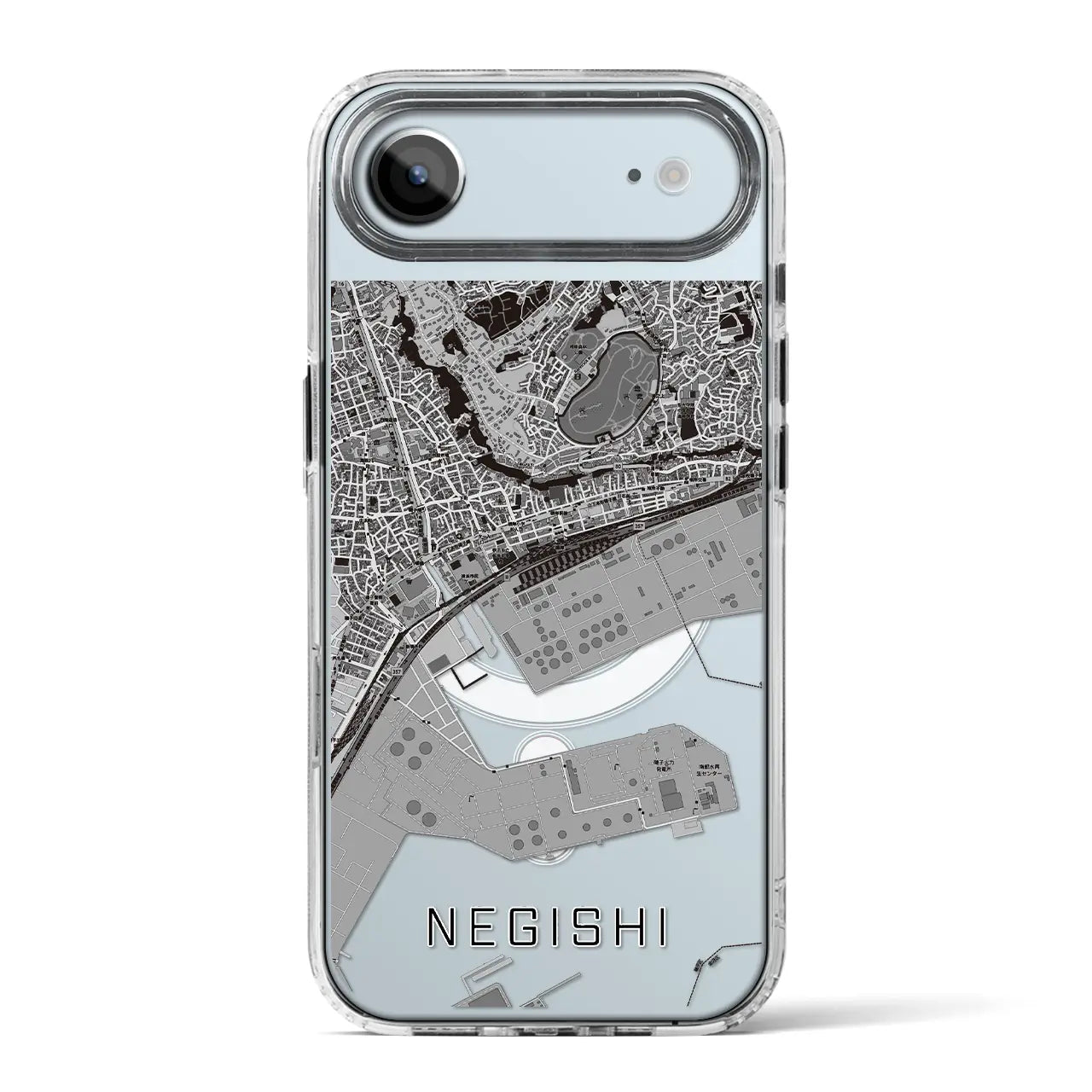 【根岸(神奈川県)】地図柄iPhoneケース(MagSafeタイプ)