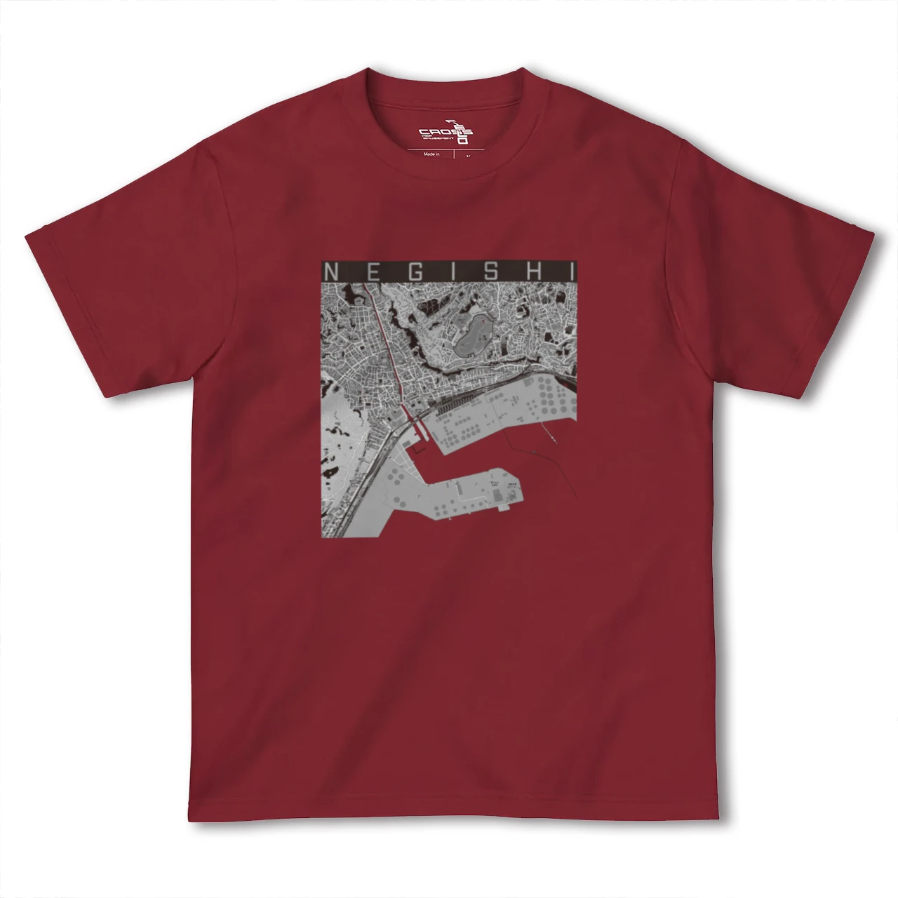 【根岸(神奈川県)】地図柄ヘビーウェイトTシャツ